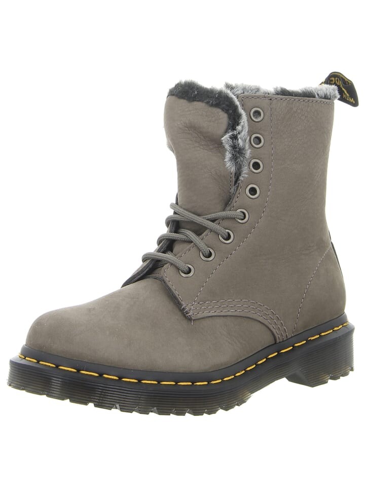 Ботинки меховые Dr. Martens, серый