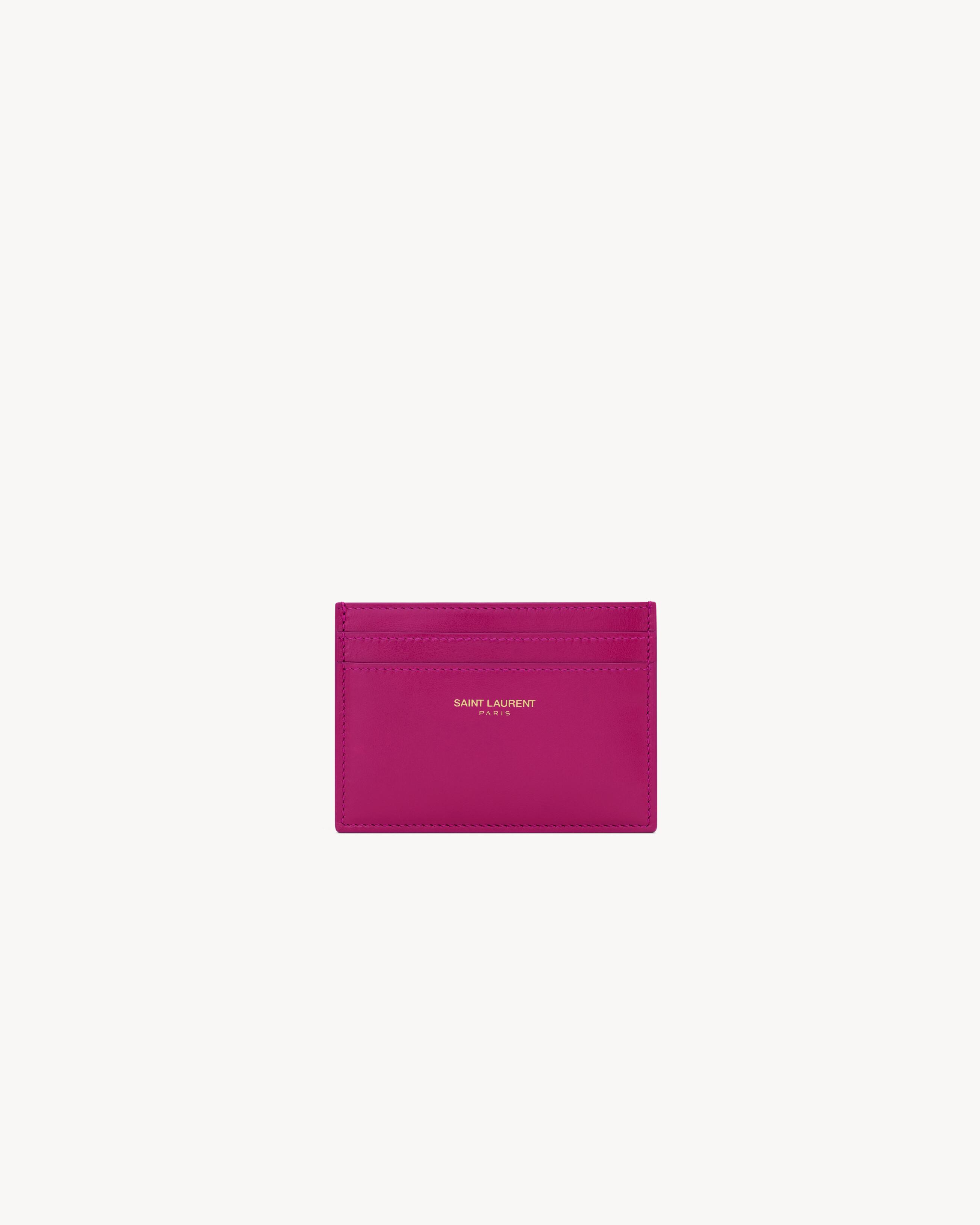 

Визитница SAINT LAURENT PARIS из лакированной кожи, розовый