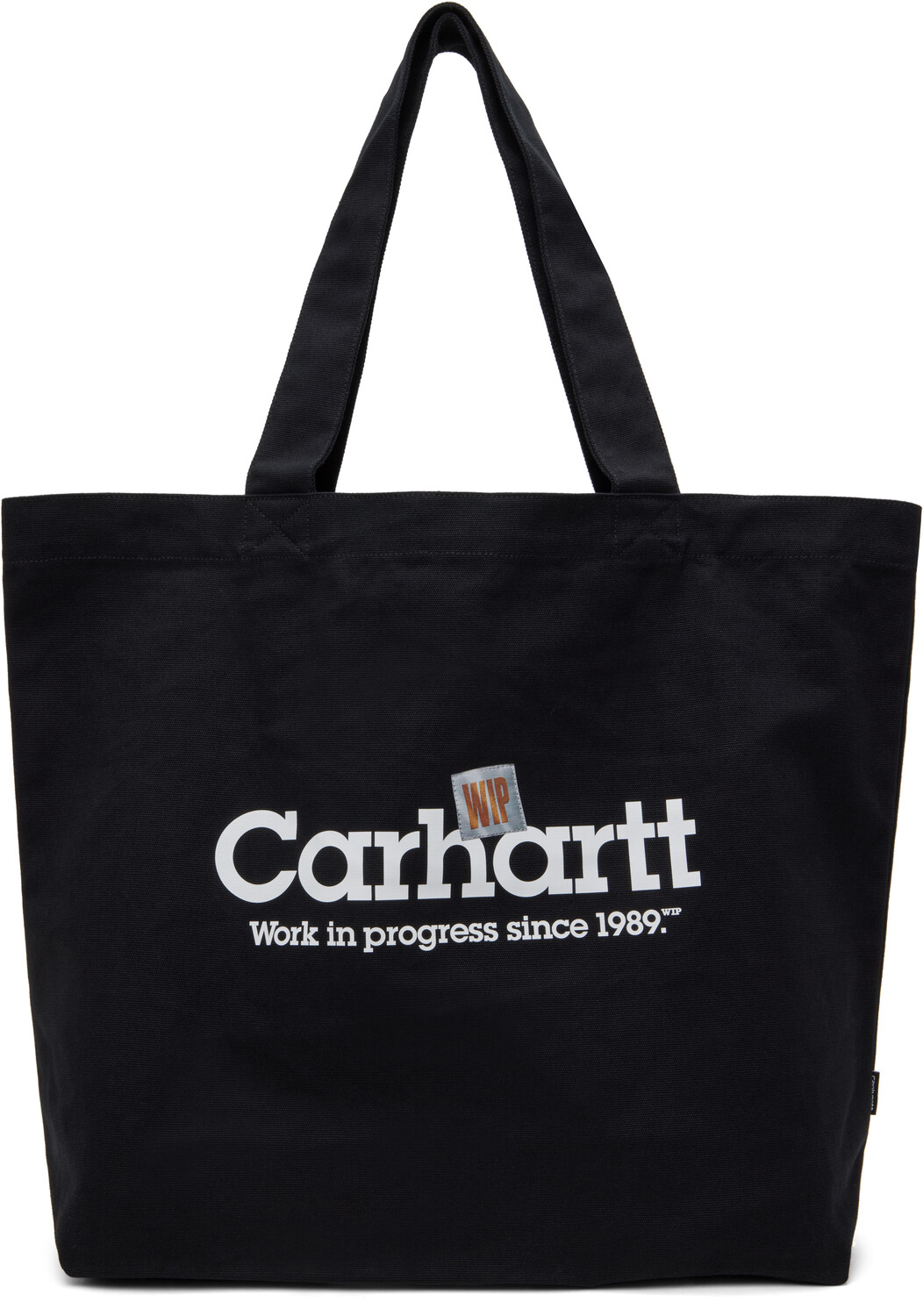 

Черная холщовая сумка с графическим рисунком Carhartt Work In Progress, Label script print black