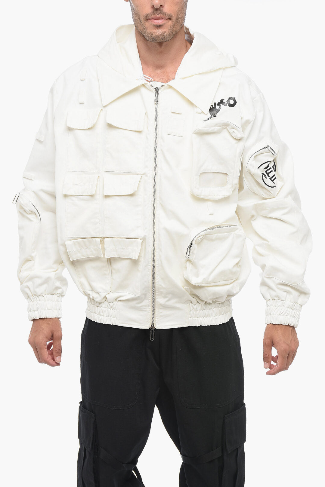 

Куртка-бомбер Off-White Utility со съемным капюшоном