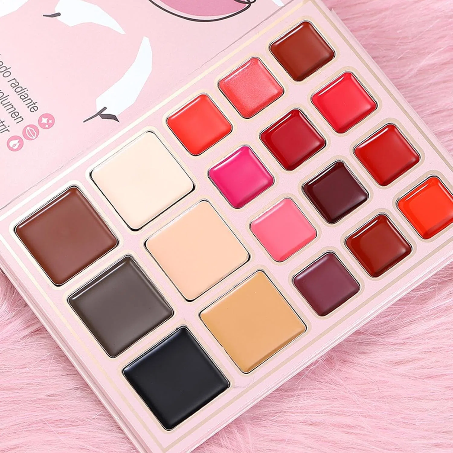 Палетка теней для век Makeup Palette Book, портативная, универсальная — фото 3