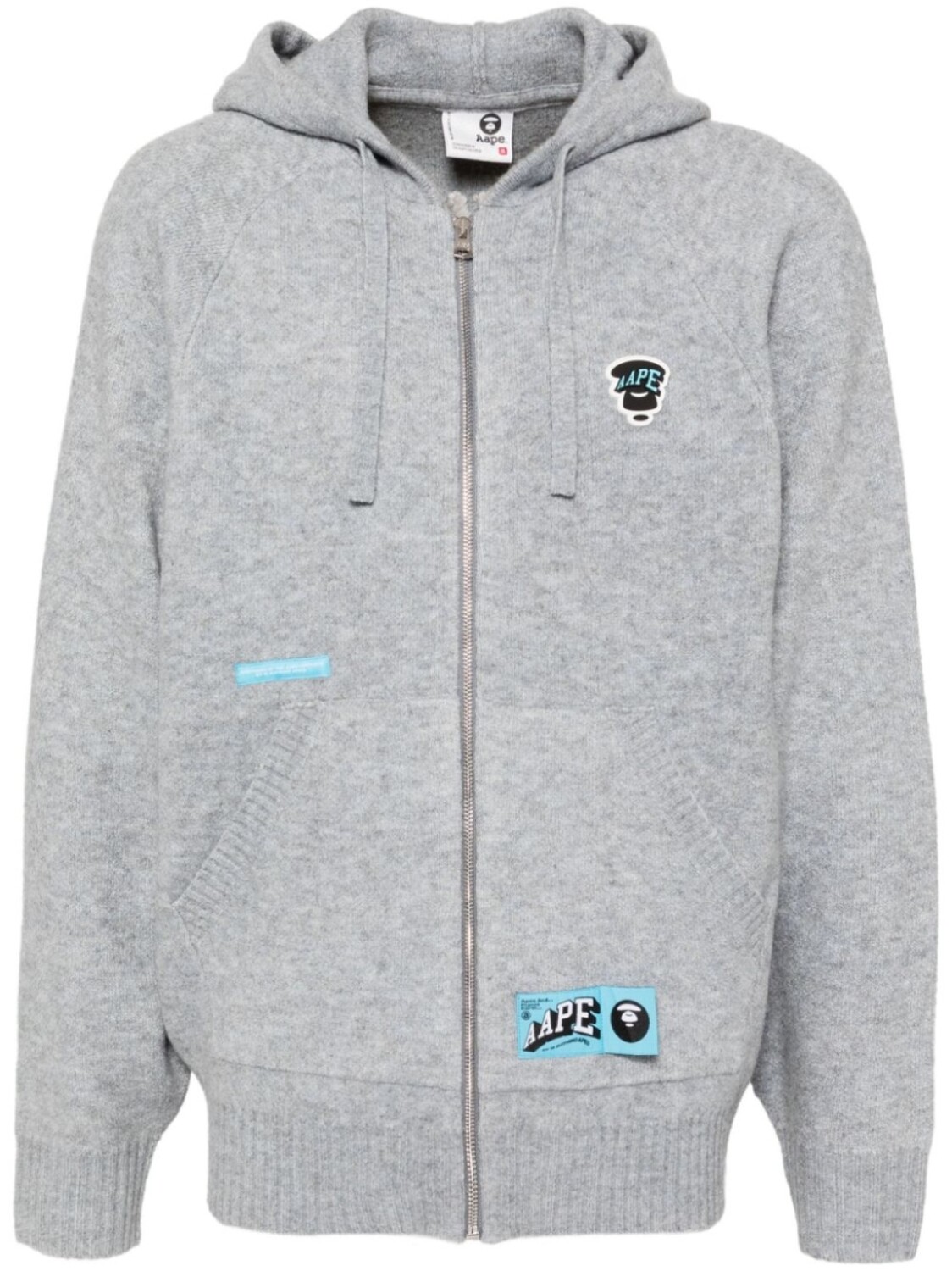 

Кардиган на молнии с логотипом AAPE BY *A BATHING APE, синий