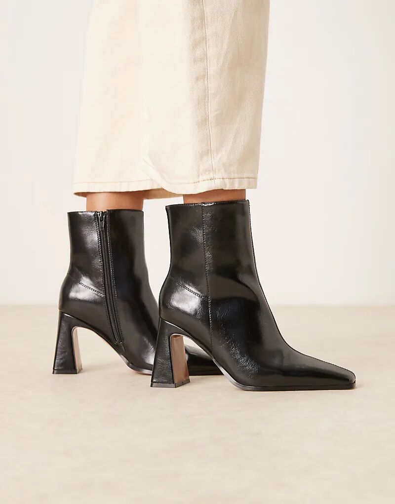 Ботильоны Elodie с широким носком и острым носком, черные, ASOS DESIGN — фото 3