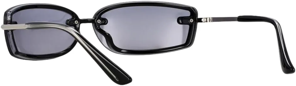 

Винтажные женские солнцезащитные очки в классическом ретро-стиле с цветными зеркальными линзами и без оправы. Модные женские солнцезащитные очки TYUVIVO, C2green