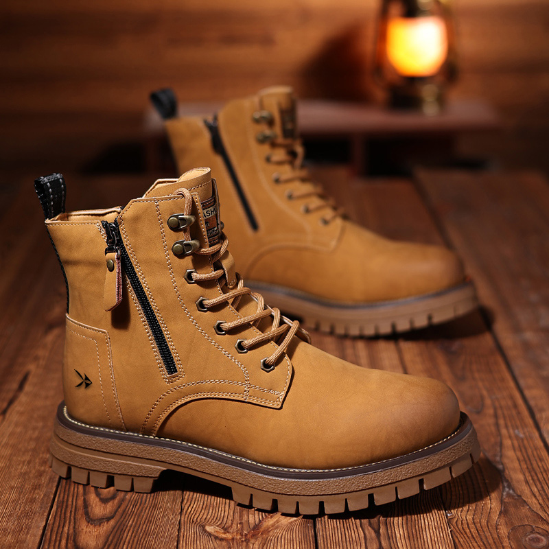 ZAMST Короткие полусапоги мартин мужские серые без подкладки, цвет Gray, Unlined Shoes — фото 3