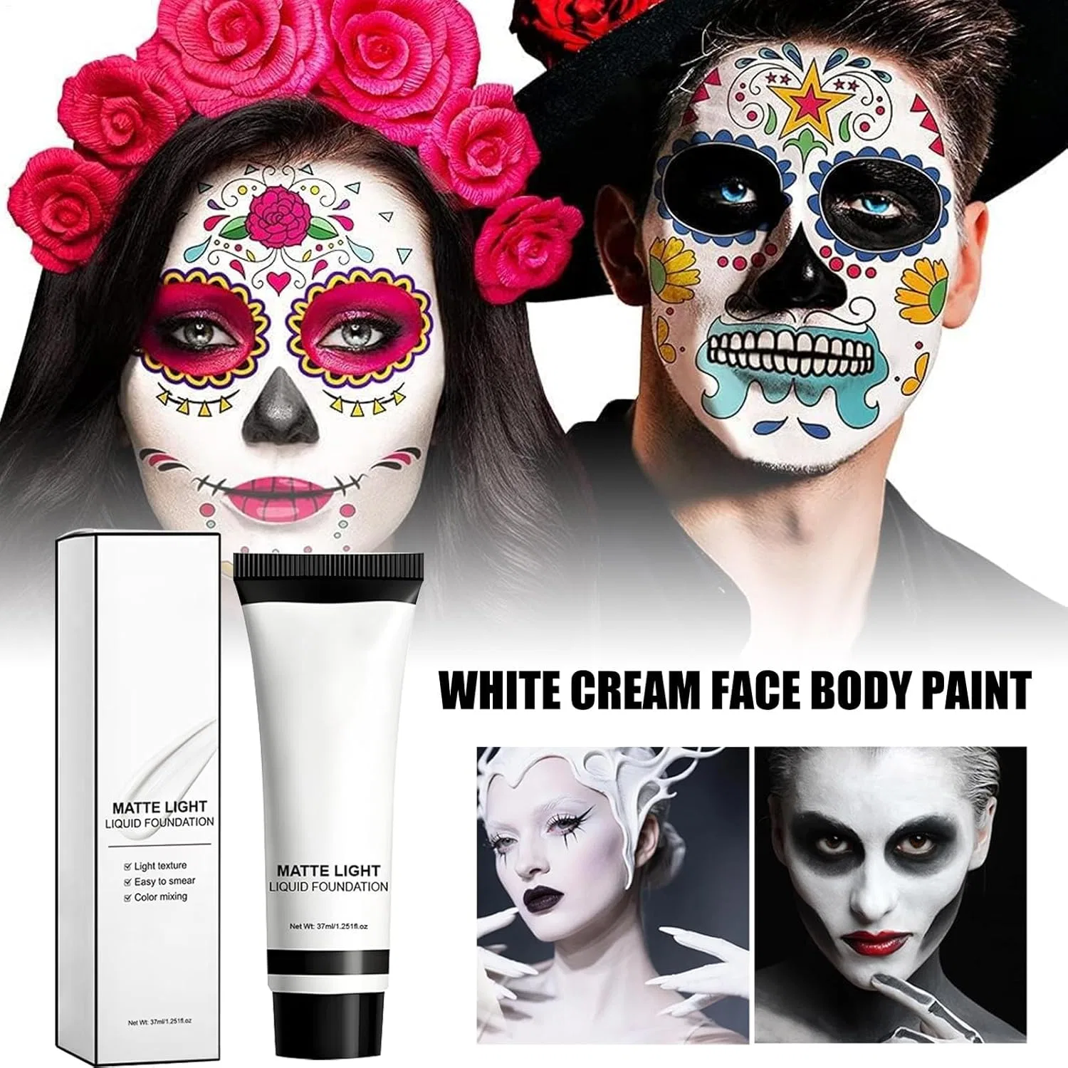 Тональное средство Face Paint Matte Liquid Foundation, белый, Cool Play Cosmetics — фото 2