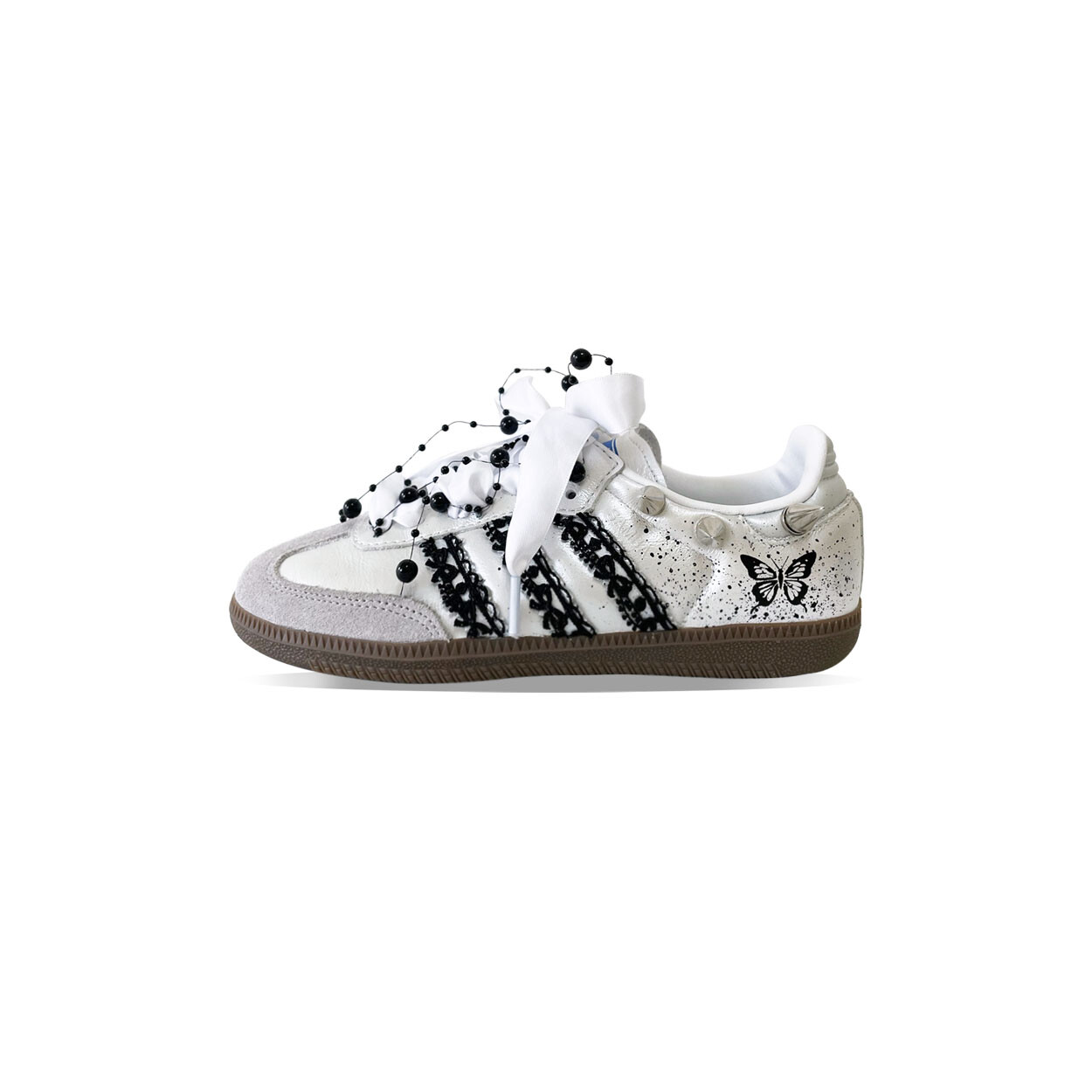 

Кроссовки для скейтбординга SAMBA OG, унисекс, низкие, серебристо-черный Adidas Originals