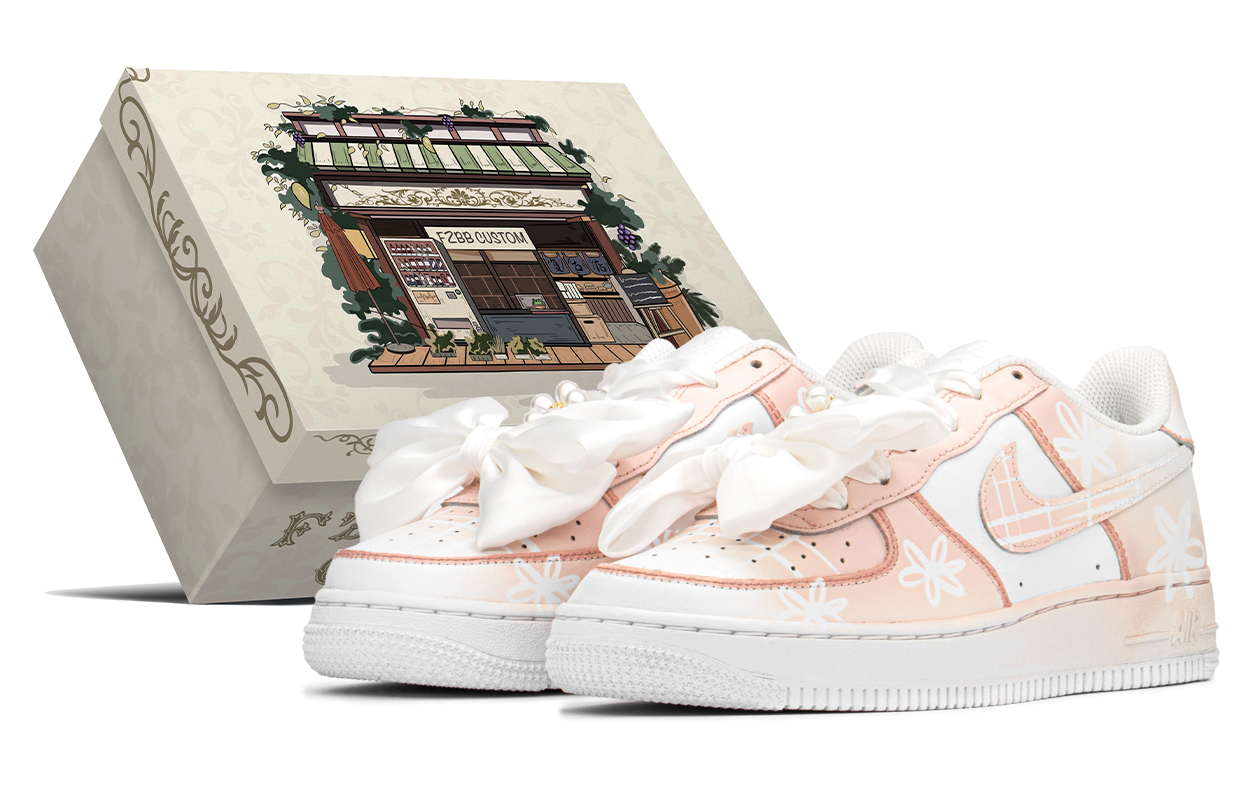 

Детские скейтерские кроссовки Air Force 1 для школьников Nike, белый