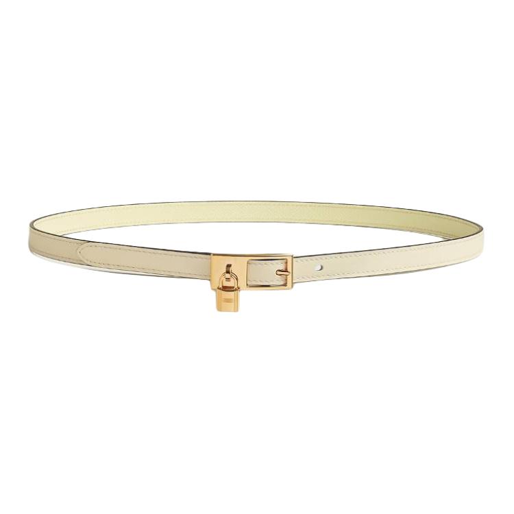 

HERMES Женский кожаный ремень из коровьей кожи желтый шириной 1.5 см, Yellow