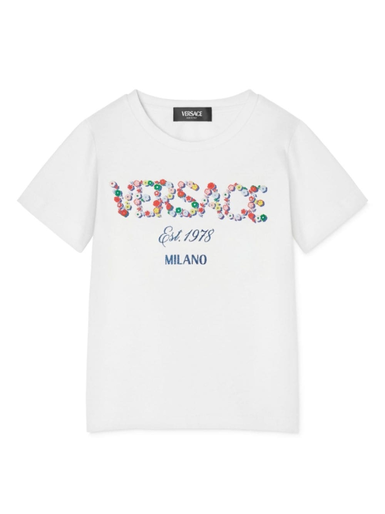 

Versace Kids футболка с логотипом, белый