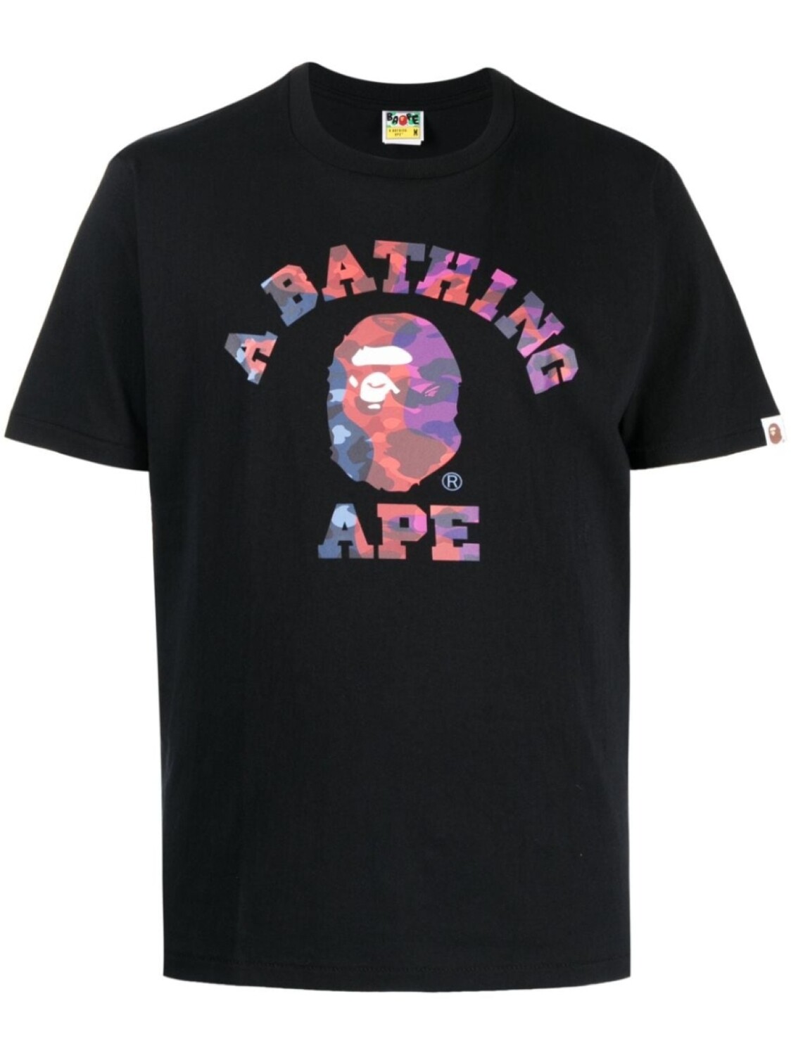 

Футболка с нашивкой-логотипом A BATHING APE, черный