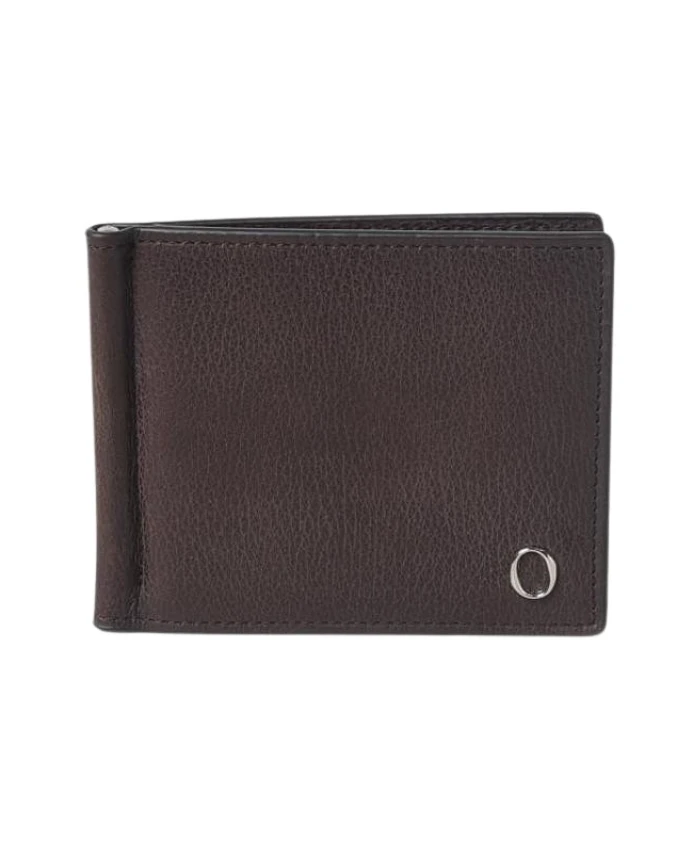 

Стильный кожаный кошелек с зажимом для денег Orciani, коричневый