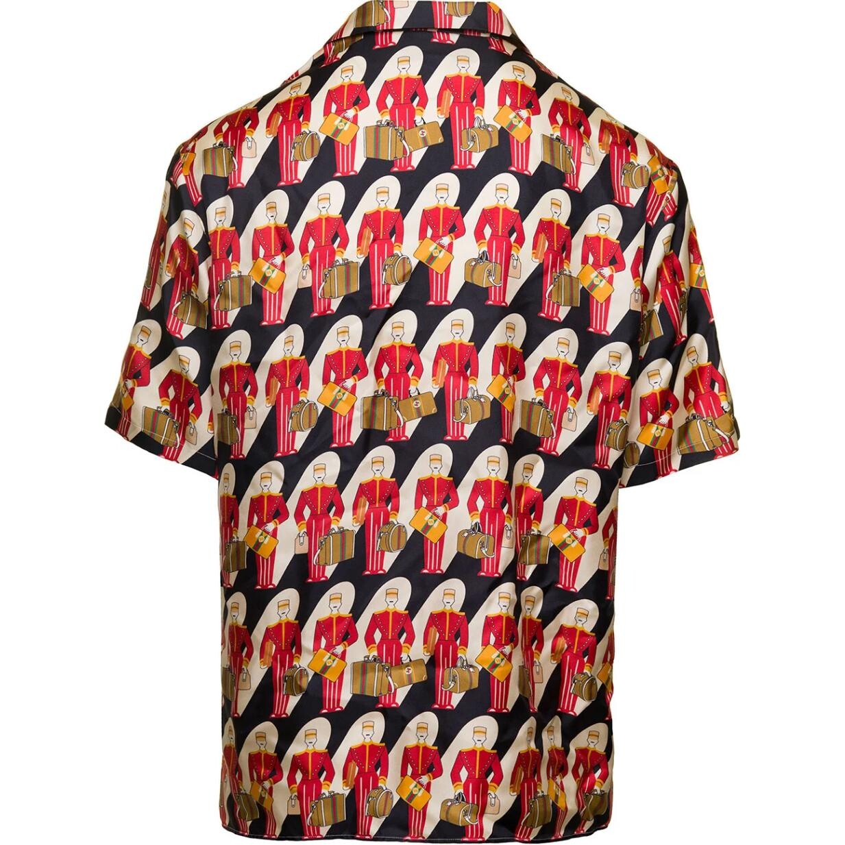 Рубашка мужская Gucci, многоцветная, Multicolor — фото 2