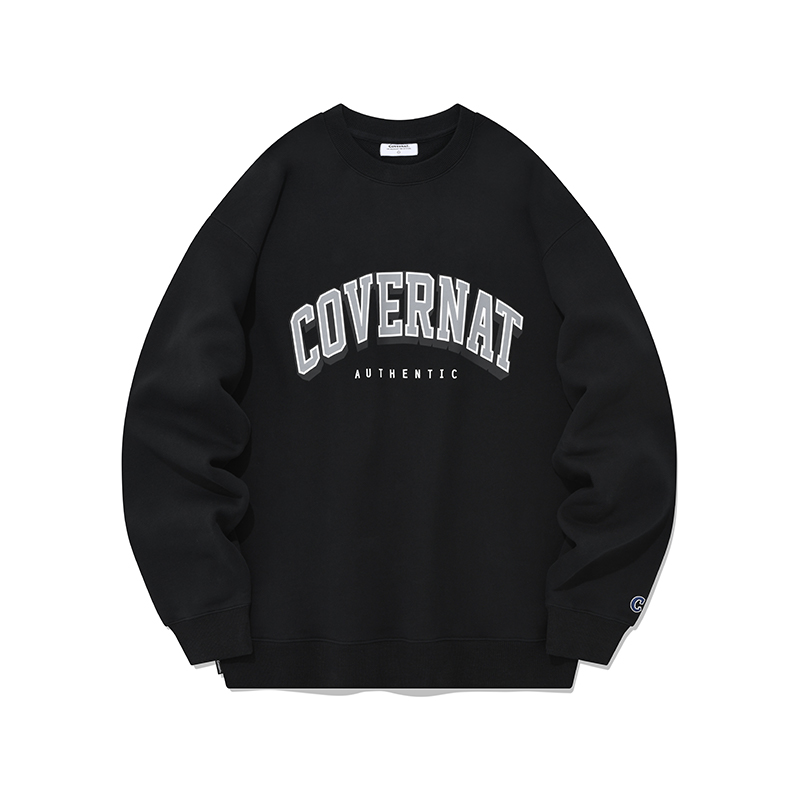 

Свитшот весна осень зима унисекс COVERNAT, черный