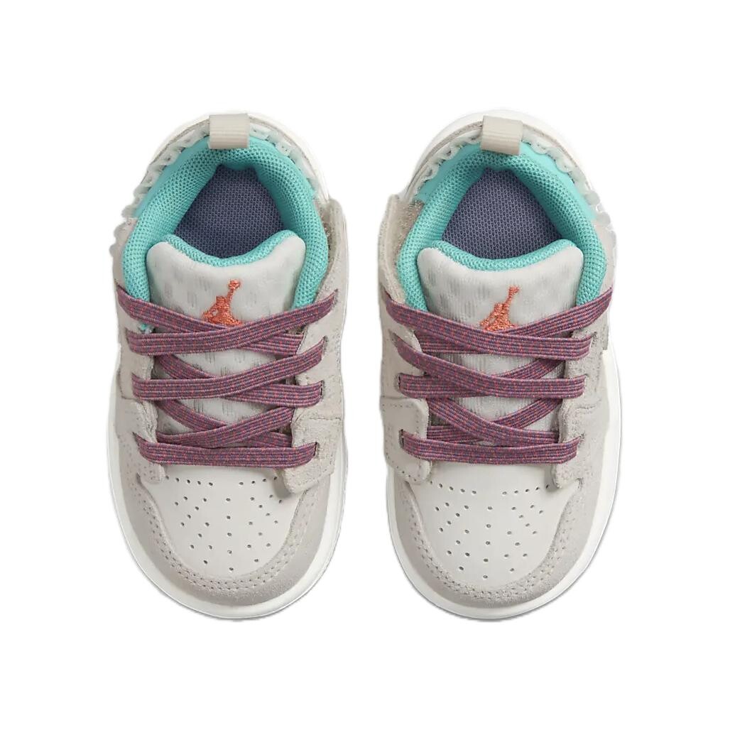 Кроссовки Jordan 1 Toddler Shoes TD Low-top White/gray, белый/серый — фото 4