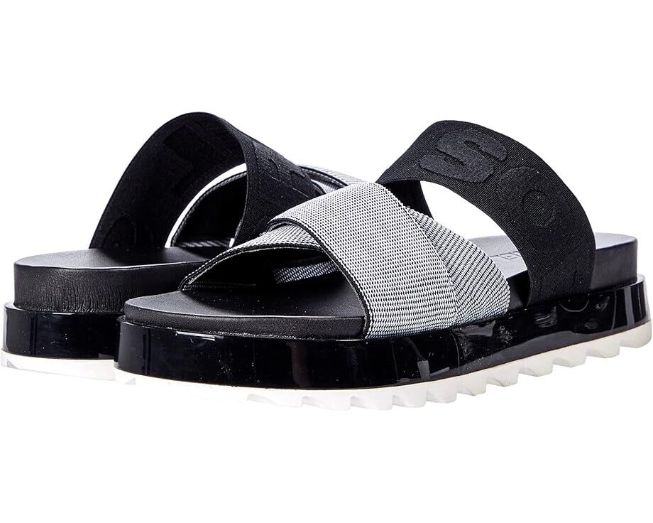 SOREL Roaming Sport Slide, женские сандалии с перекрещивающимися ремешками, бело-черные, размер US 9.5, модель ZPO2222