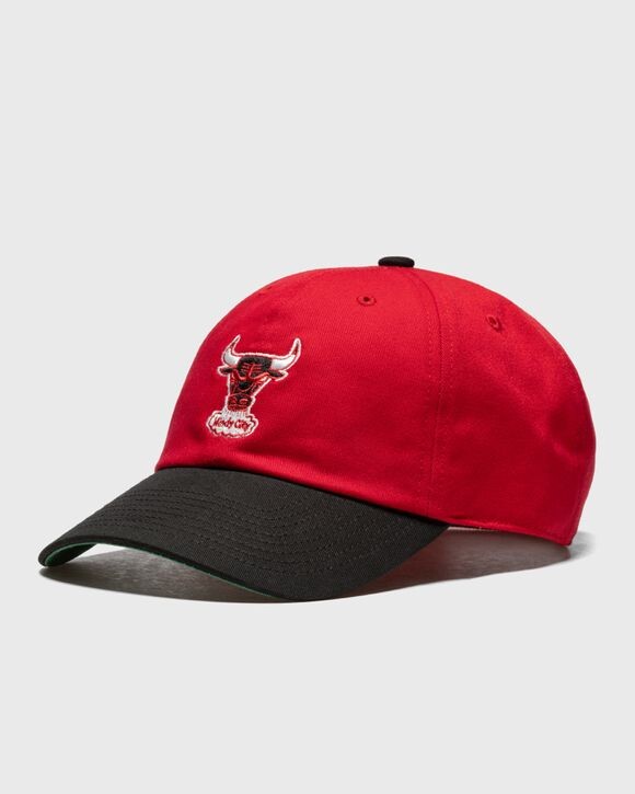 

Бейсболка Mitchell & Ness Nba Team 2 Tone 2.0 Dad Strapback Cap Hwc Chicago Bulls, цвет red / black