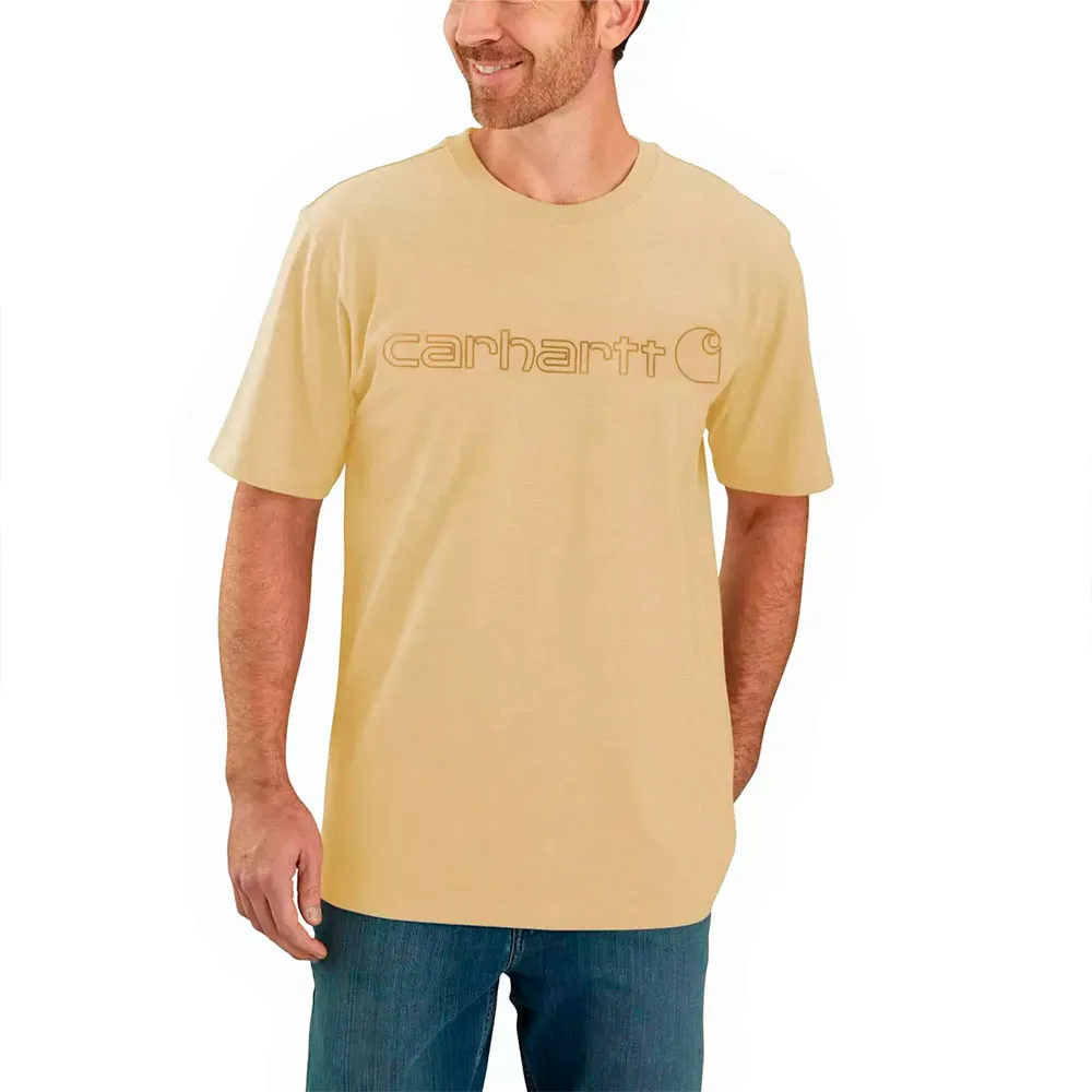 

Футболка с коротким рукавом Carhartt Core Logo Relaxed Fit, желтый