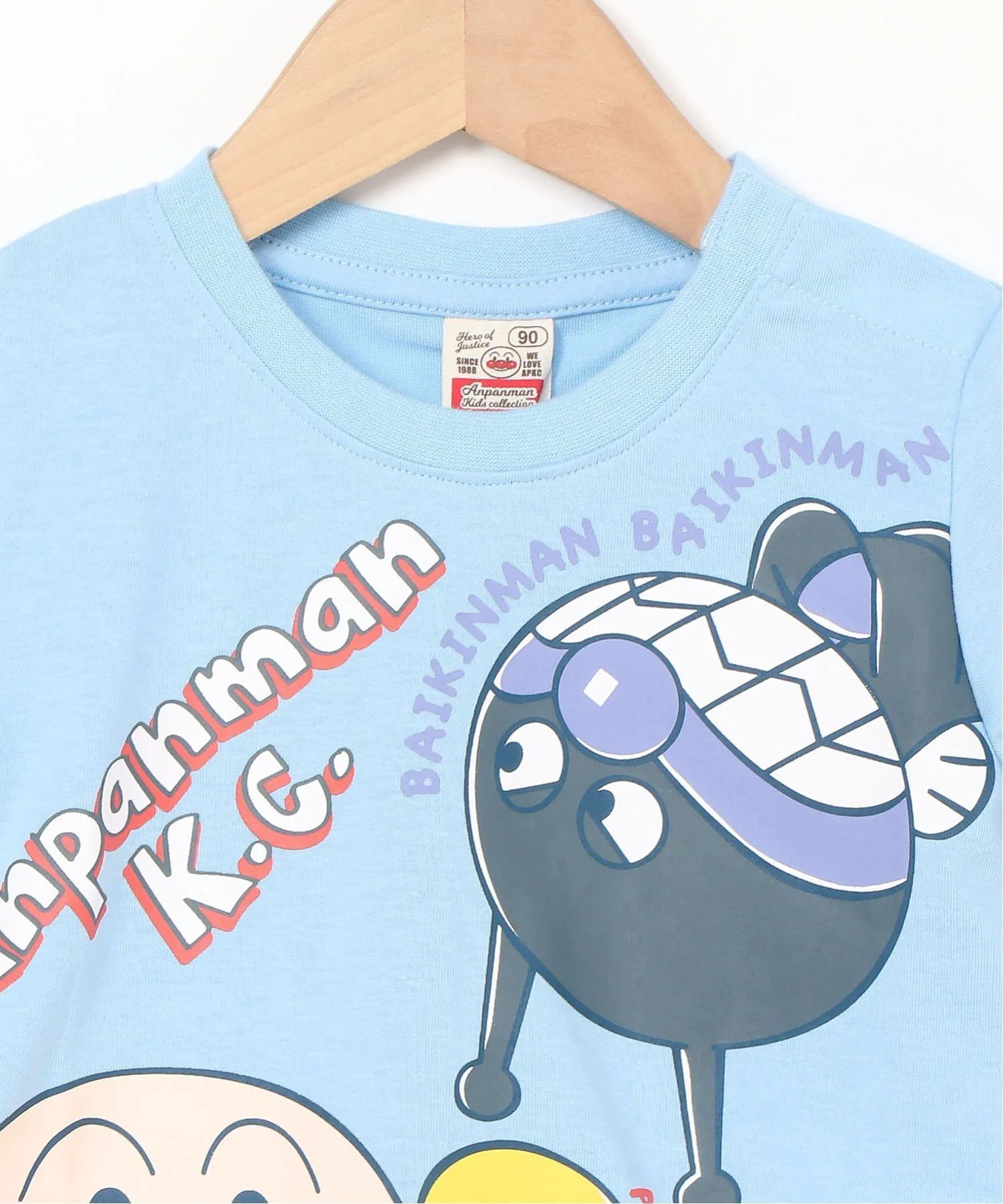 Футболка с коротким рукавом с принтом «Анпанман Байкинман» (AKPC/(K)). Anpanman Kids Collection, blue — фото 4