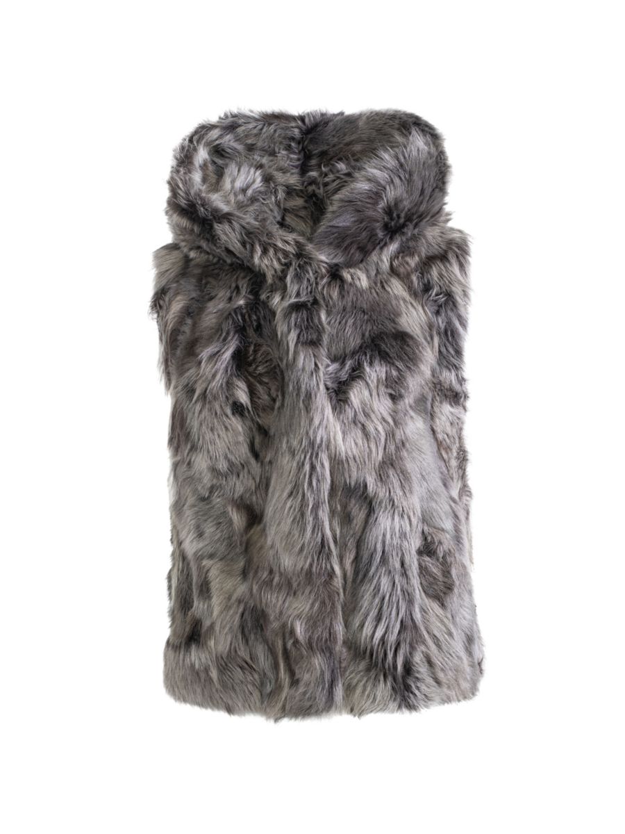 

Жилет из овчины Toscana Made For Generations WOLFIE FURS, цвет Silver Black