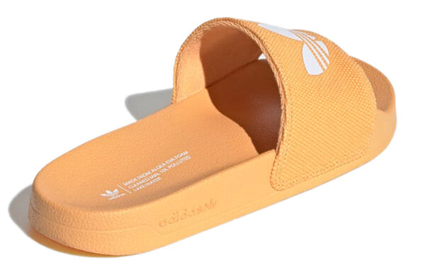 Тапочки adilette lite slide 'hazy orange' Adidas, оранжевый — фото 4