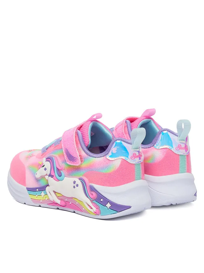Skechers Кроссовки S-Lights - Unicorn Chaser 302298N/PKMT розовые — фото 3