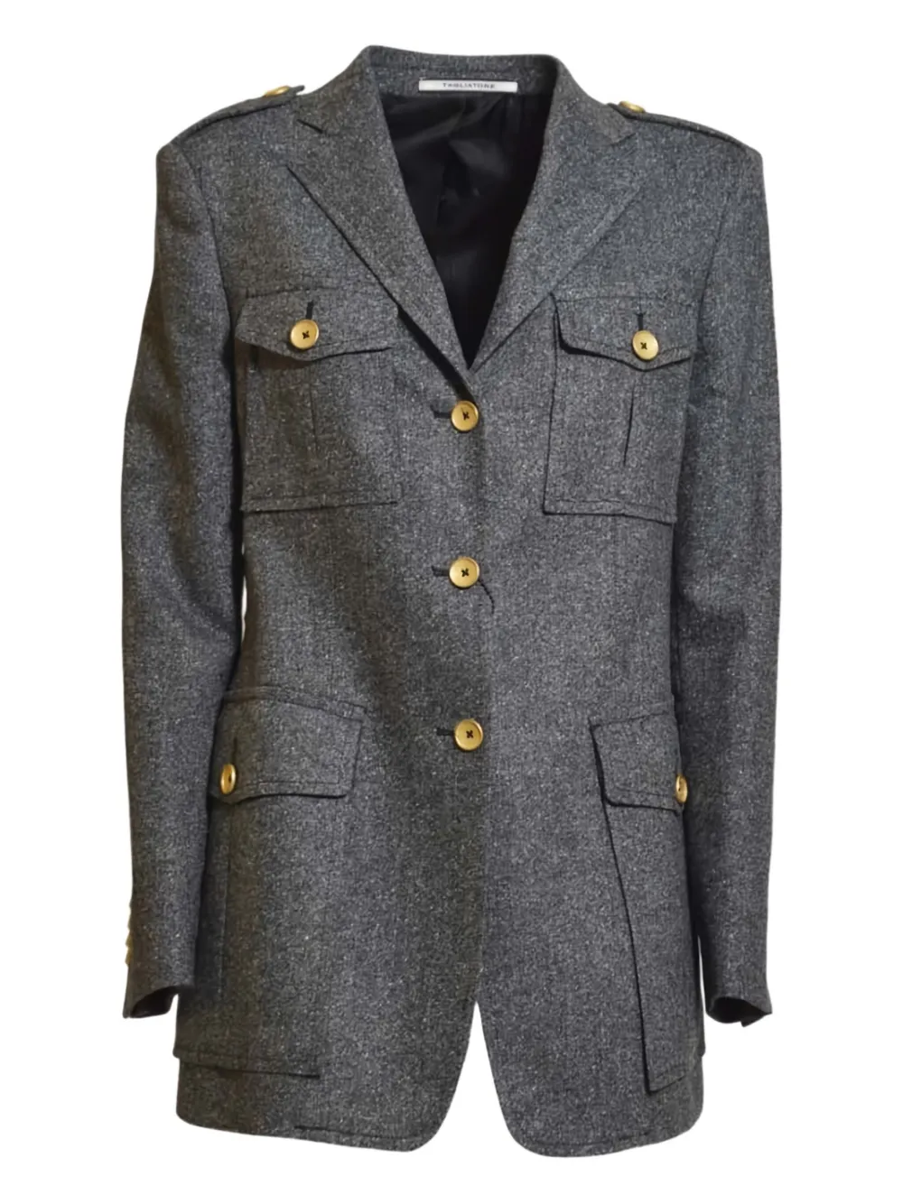 

Блейзер с клапанами на пуговицах Tagliatore, серый