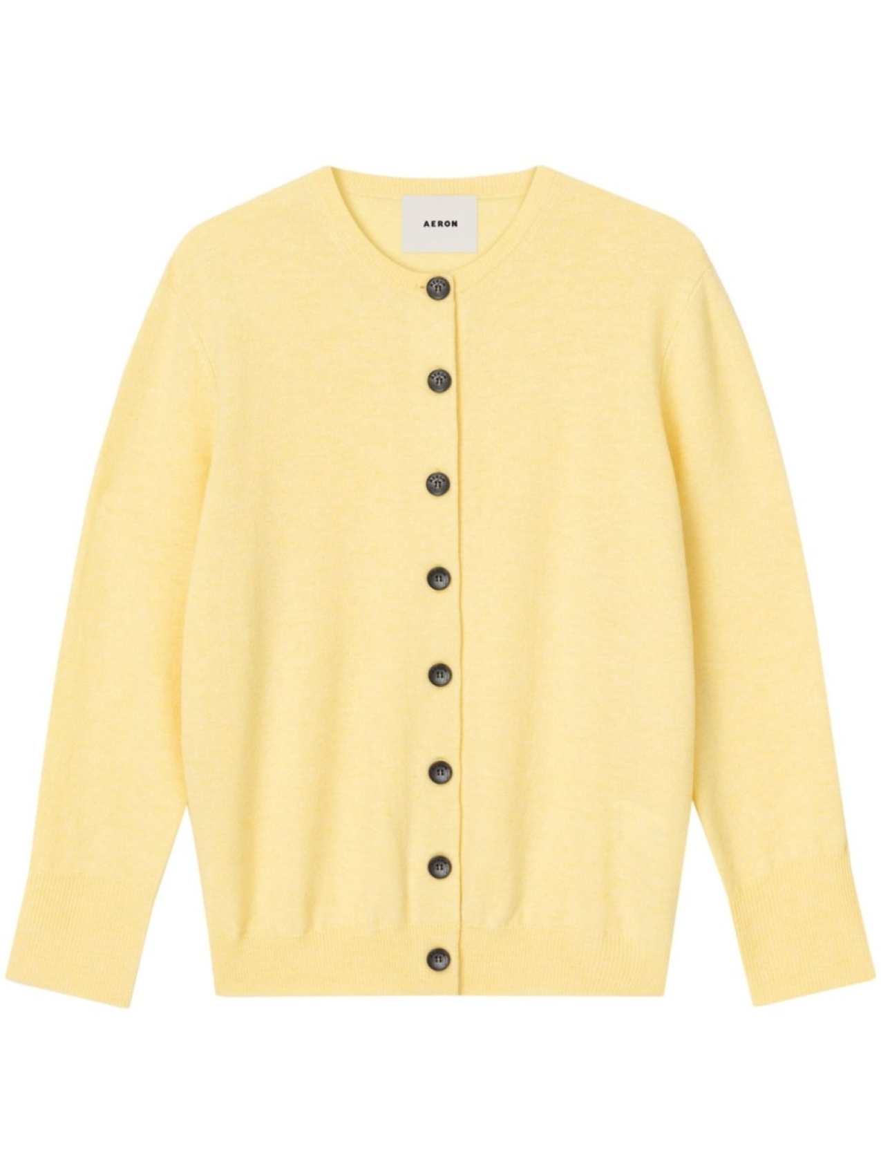 

AERON кардиган с круглым вырезом, желтый
