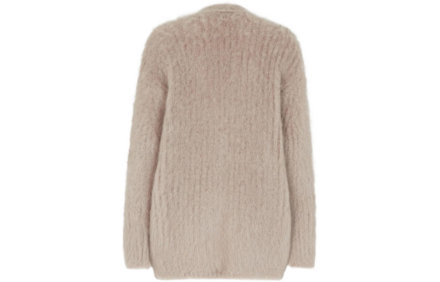 Вязаный свитер женский beige FENDI, бежевый — фото 4