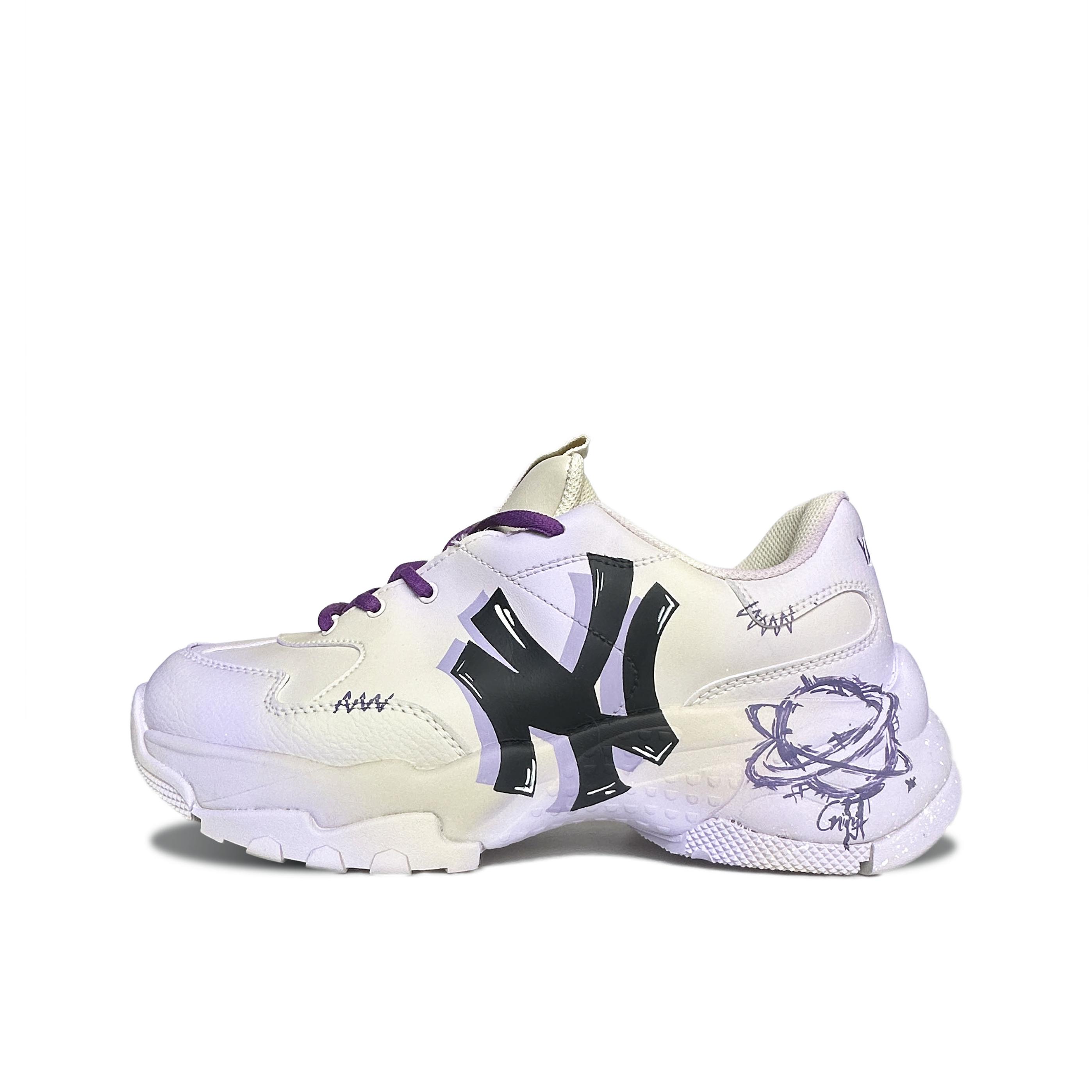 

Кроссовки MLB Big Ball Chunky Chunky Sneakers Unisex Low-top Beige/purple/black, светло-фиолетовый