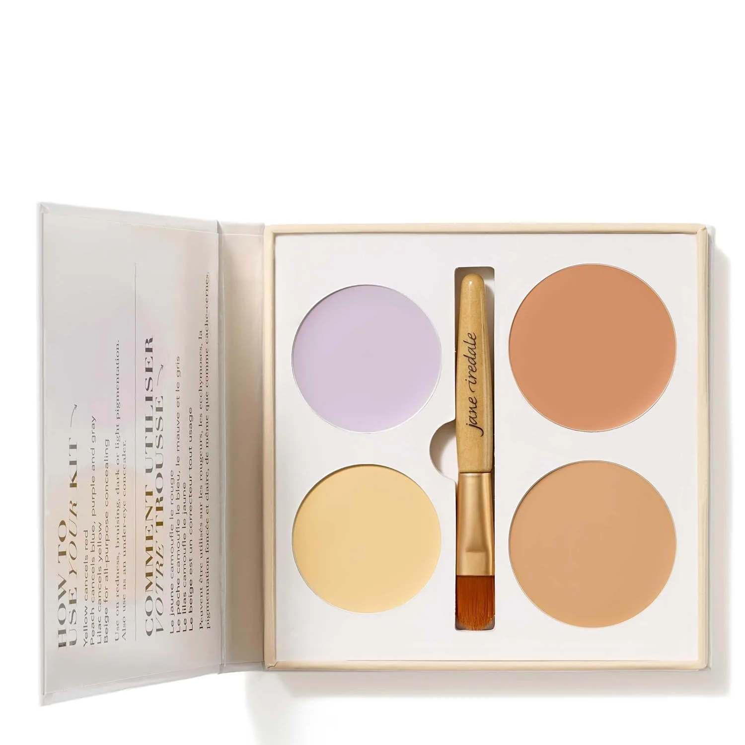 Корректирующие краски для волос Jane Iredale, 0,35 унции (упаковка из 1 шт.), yellow, peach, lilac, beige
