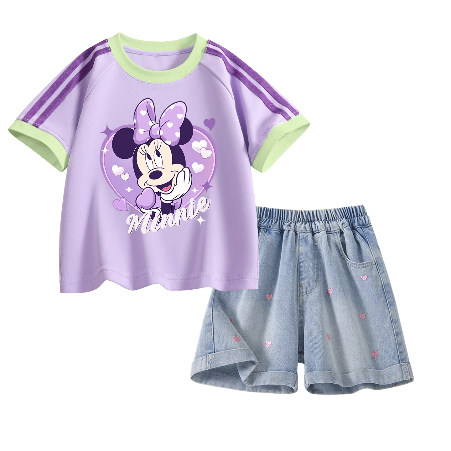 Спортивный костюм Disney для детей, 2 предмета, лавандовый и джинсово-синий