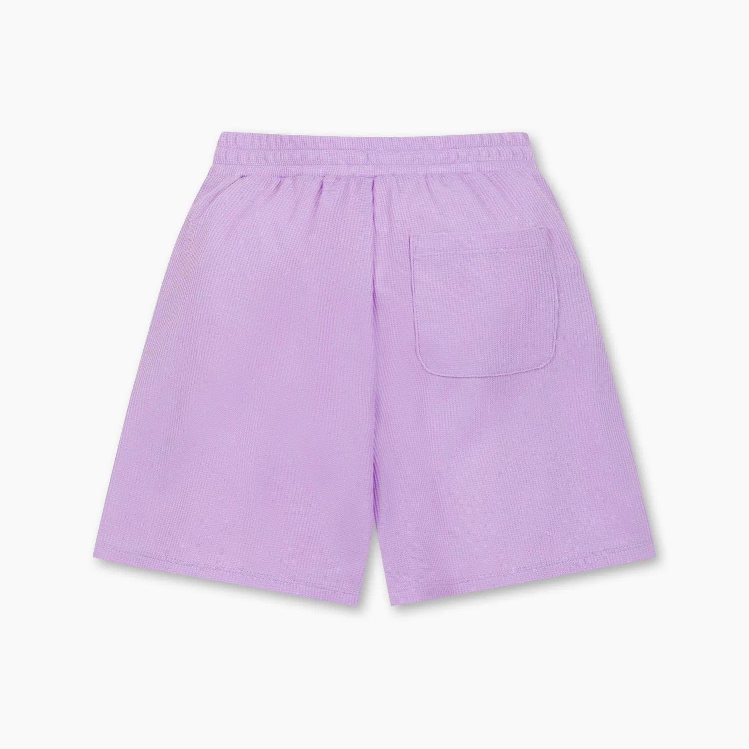 Детские вафельные шорты 5/8 лавандовые от Benetton Kids — фото 2