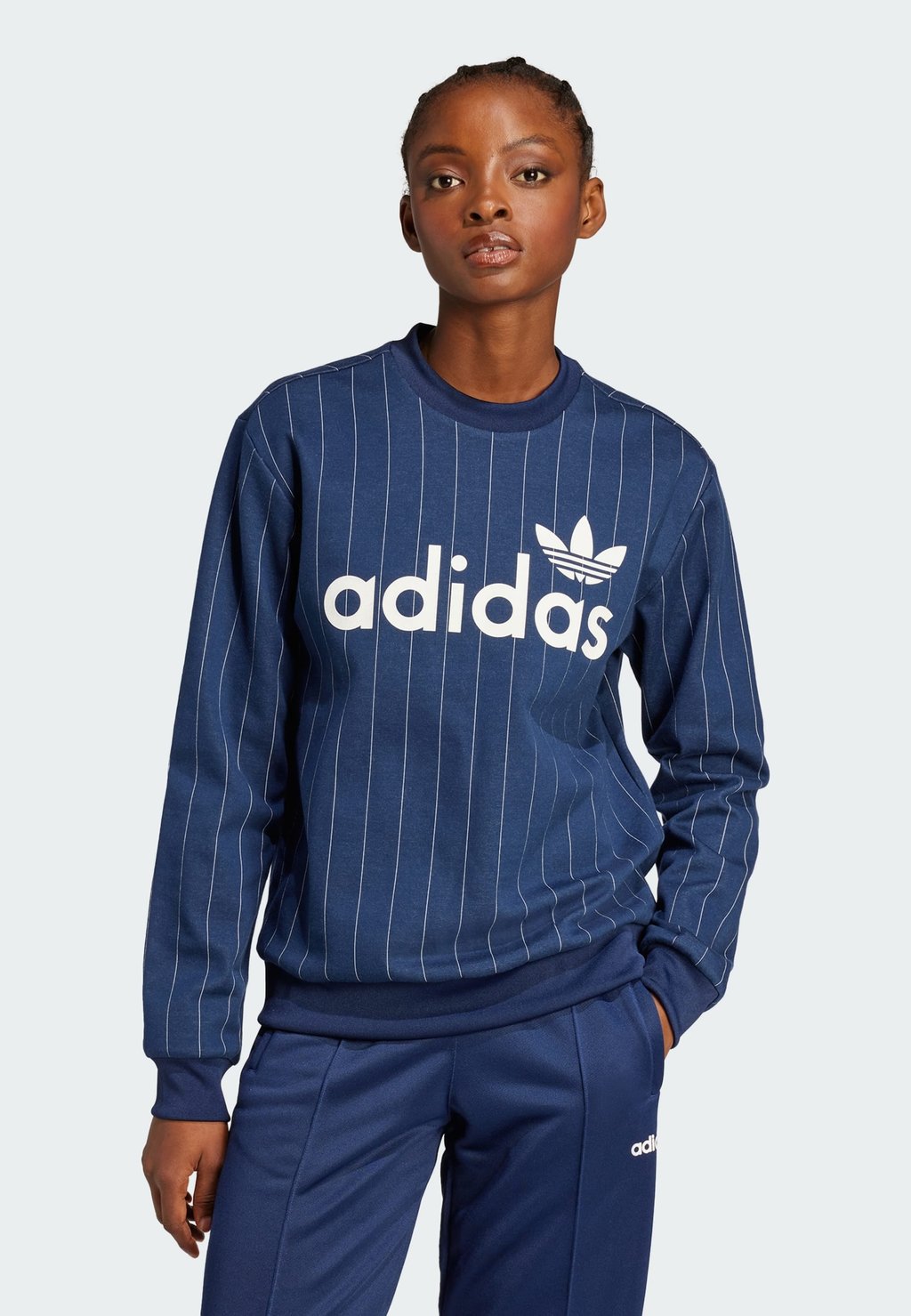 

Толстовка PINSTRIPE adidas Originals, темно-синий