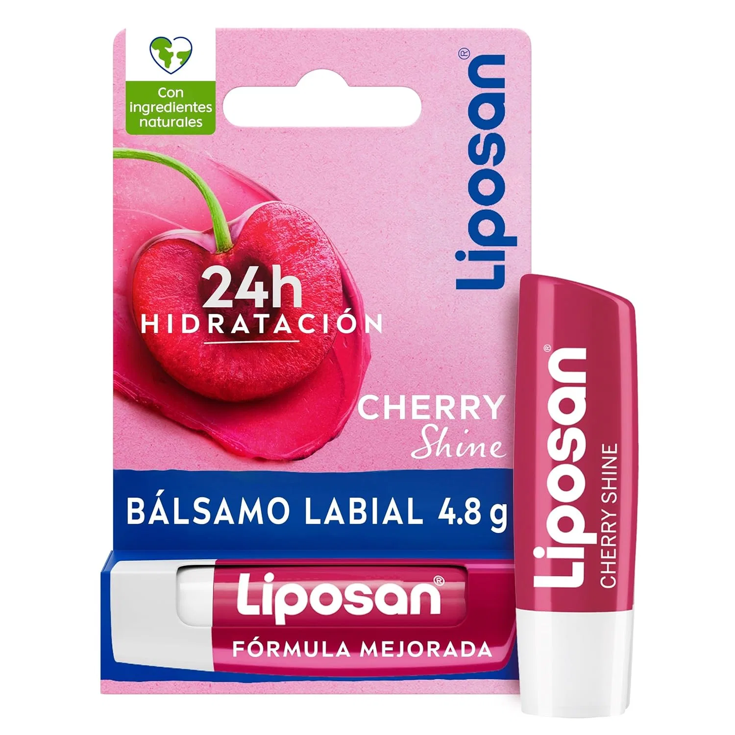 Бальзам для губ Liposan Cherry Shine с ароматом вишни (4.8 г) Liposan