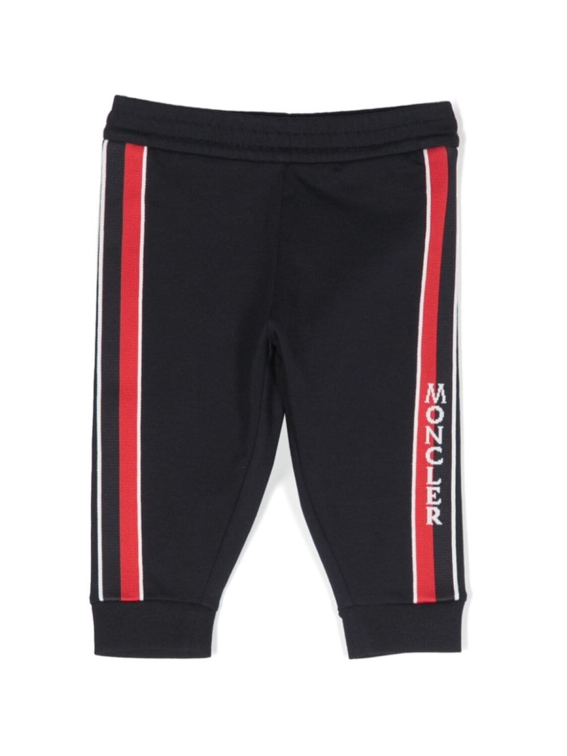 

Moncler Enfant спортивные брюки с лампасами и логотипом, синий