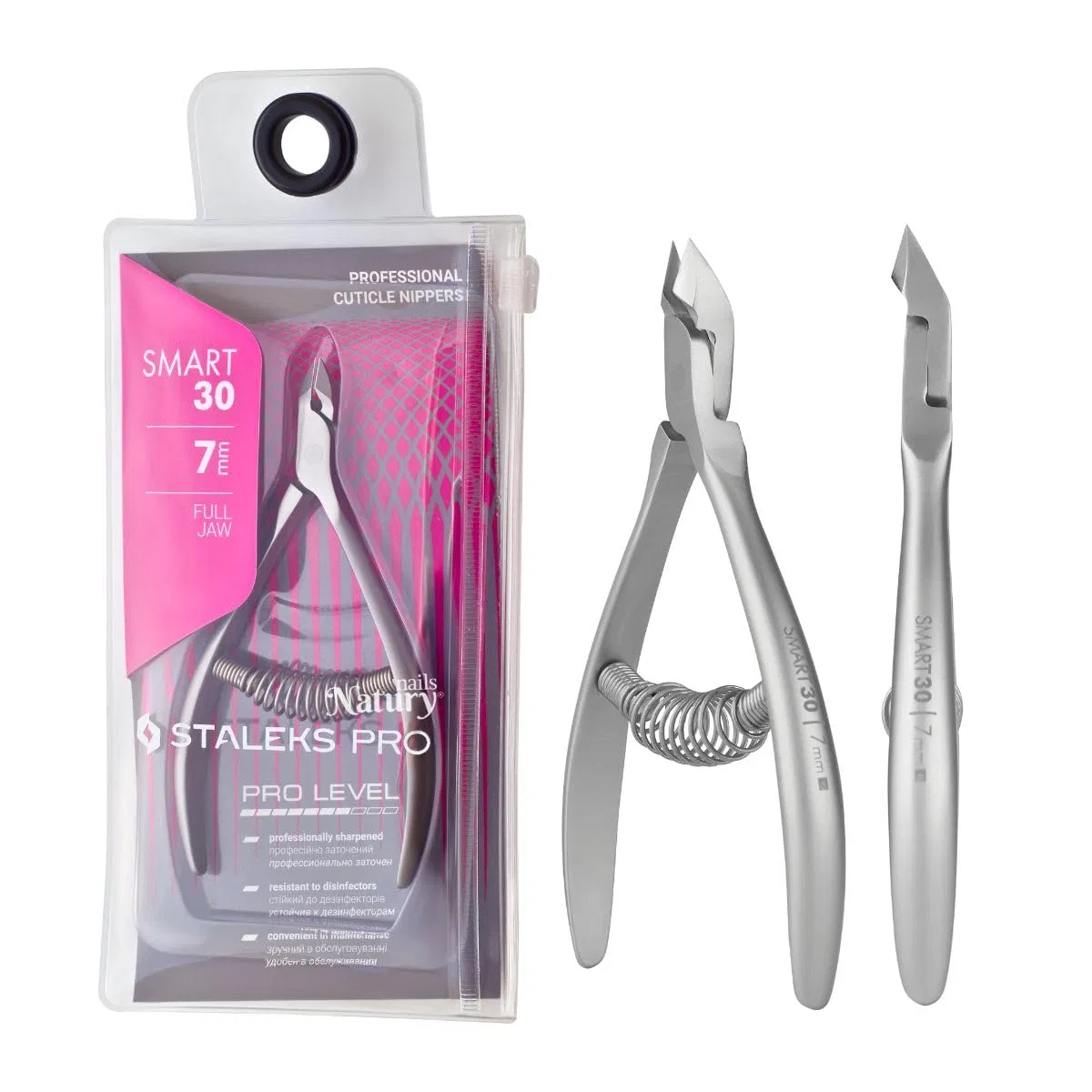 Профессиональные кусачки для кутикулы Smart 30-7 mm от STALEKS PRO for Natury Nails Natury Nails