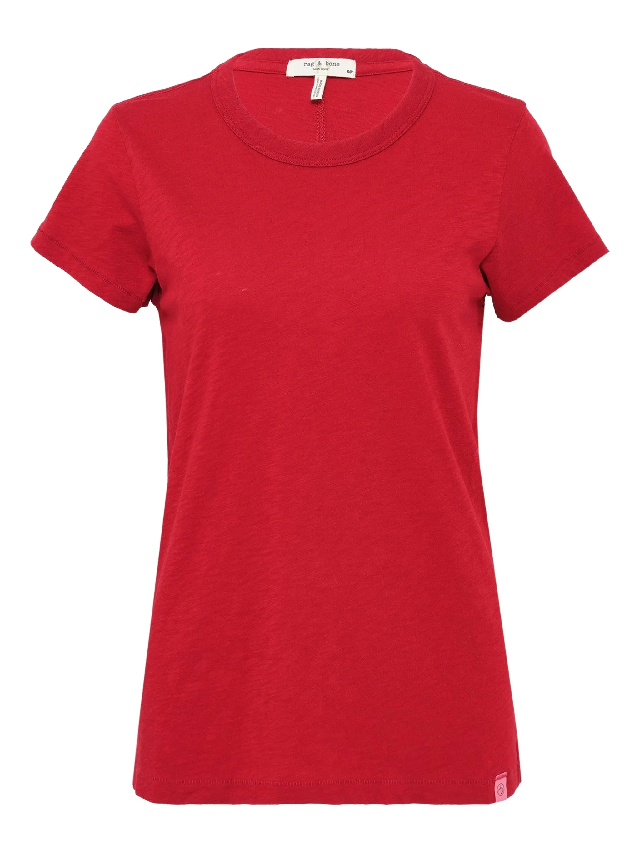 

Футболка Slub с круглым вырезом Rag & Bone, красный