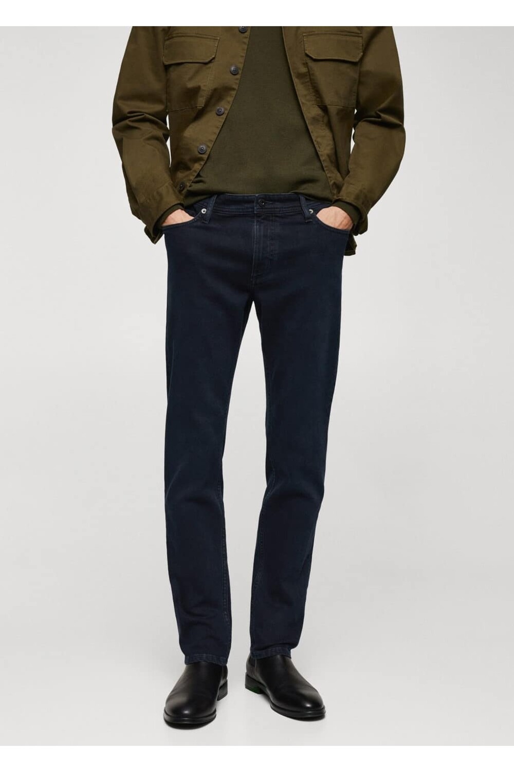 

Джинсы Jan Slim Fit Mango, темно-синий