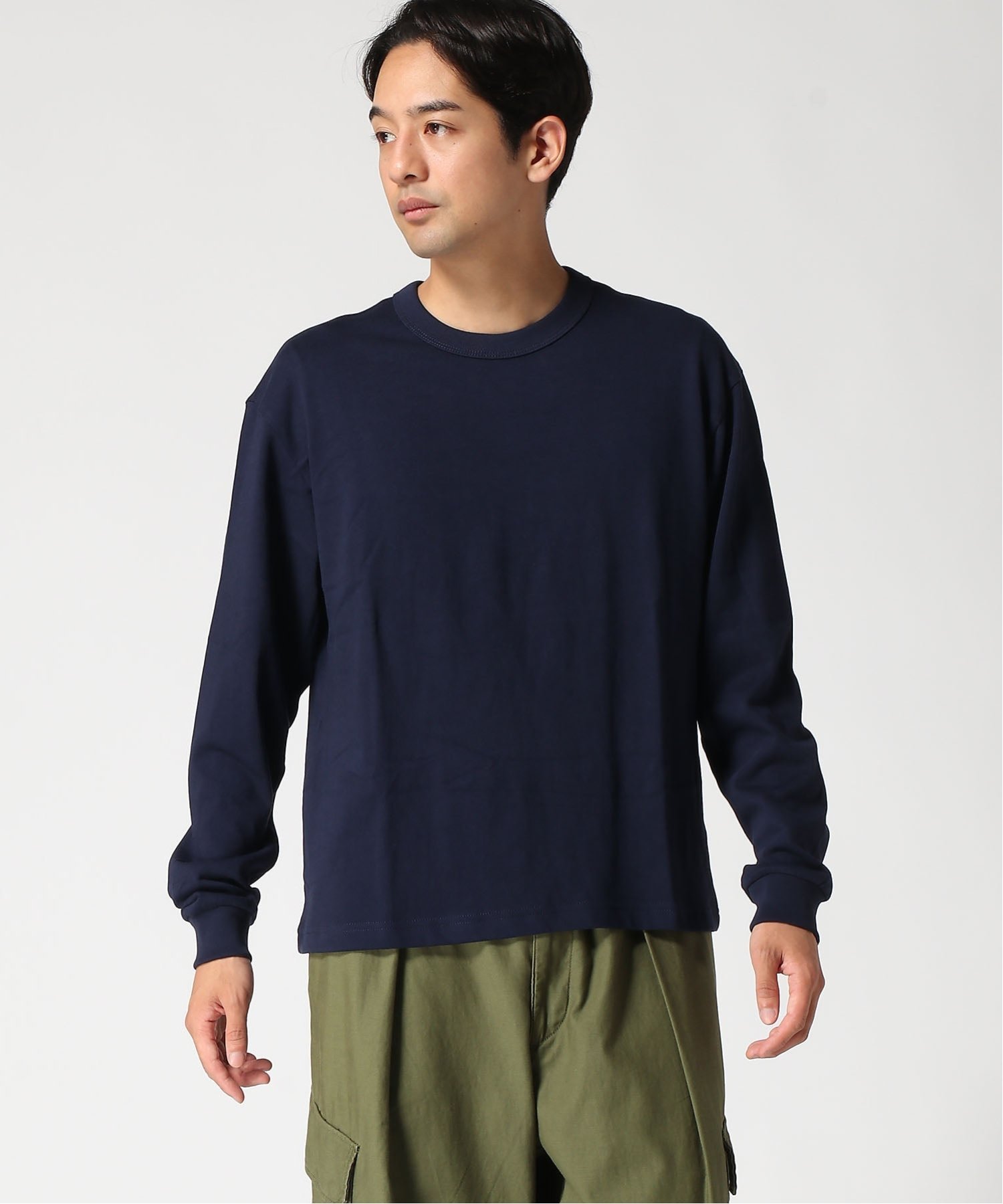 (U) Укороченная футболка оверсайз GAP, NAVY_UNIFORM