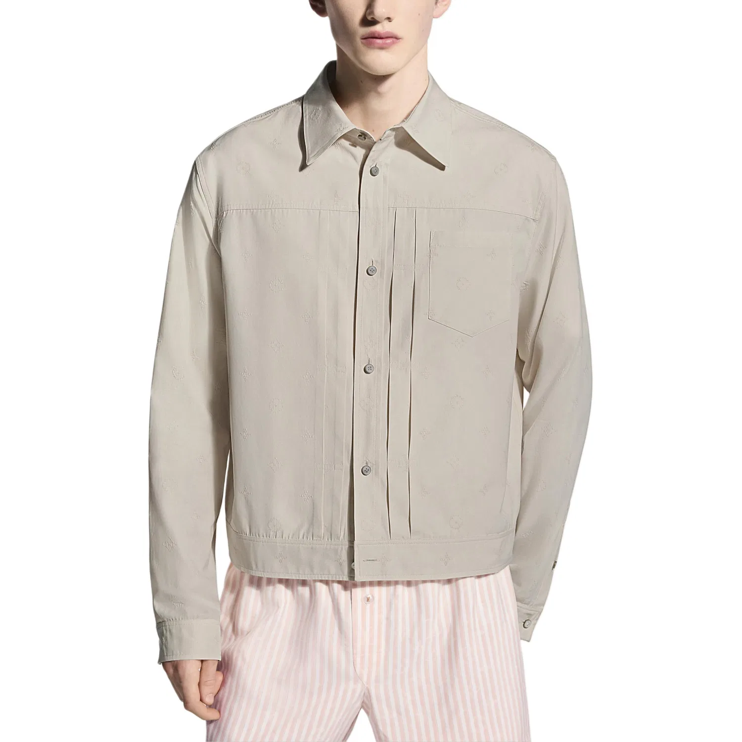 Куртка Monogram FW26 Louis Vuitton бежевая — фото 3
