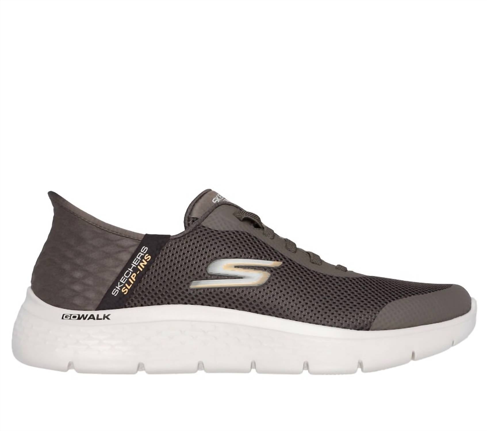 Мужские кроссовки Skechers: Go Walk Flex - Hands Up, коричневые — фото 2