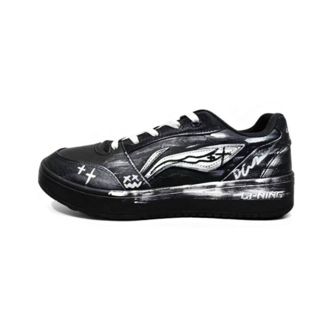 

Кроссовки для скейтбординга Yuanbao V3 с амортизацией и увеличенной высотой, мужские, низкие LINING, черный белый