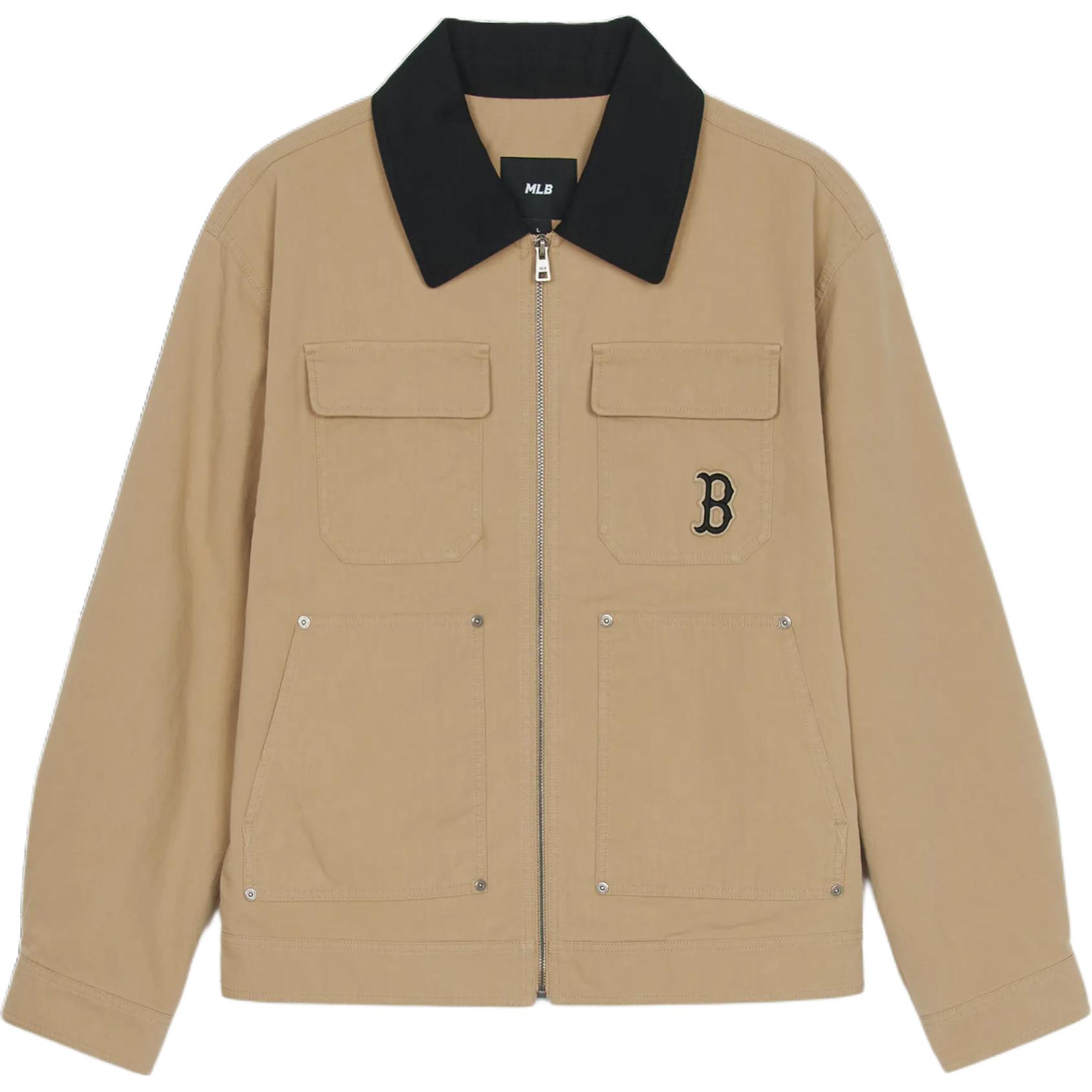 

MLB Куртка Boston Red Sox унисекс бежево-желтая, Beige Yellow