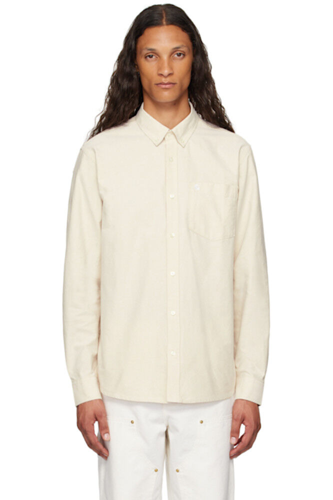 

Бежевая рубашка с логотипом C Carhartt Work In Progress