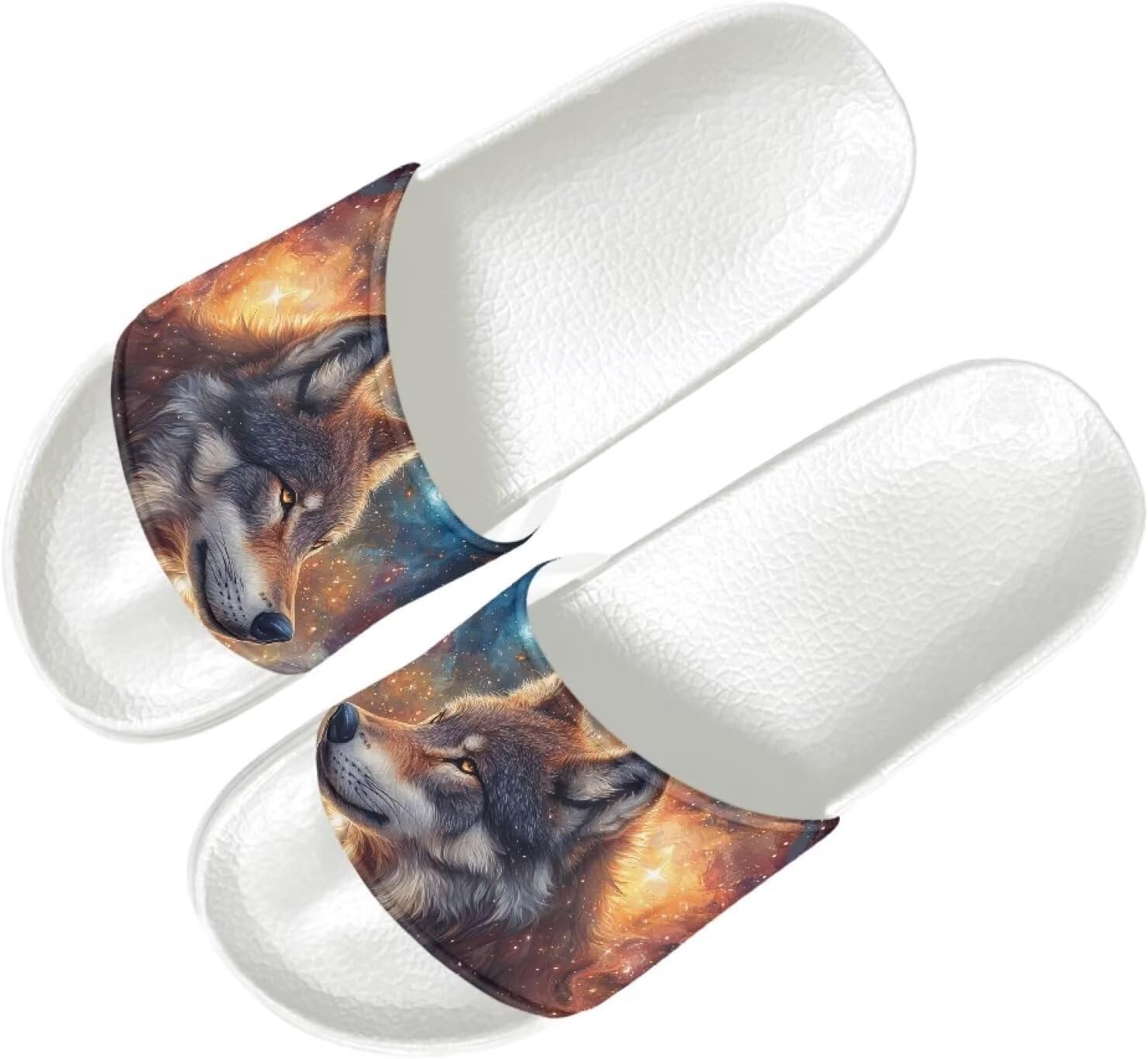 

Мужские шлепанцы Quxjehoe, быстросохнущие для душа, противоскользящие, легкие, модные летние сандалии, размеры США 5-14, Wolf