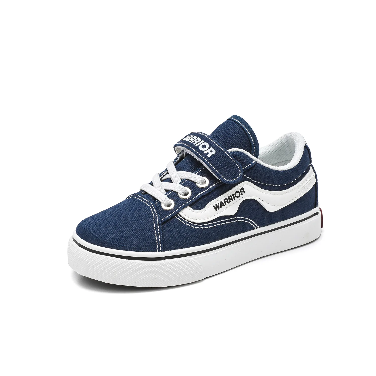 Мальчиковые ботинки Slip Resistant Anti Kick Lightweight Cushioning Low top Canvas WARRIOR, темно-синий