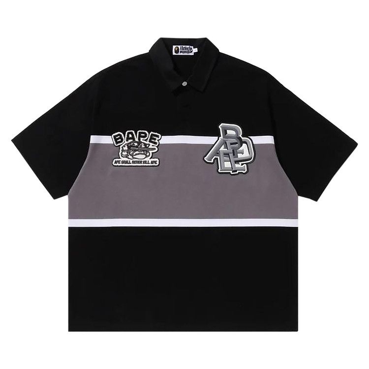 

Поло BAPE Color Blocking Oversized Rugby Polo 'Black'