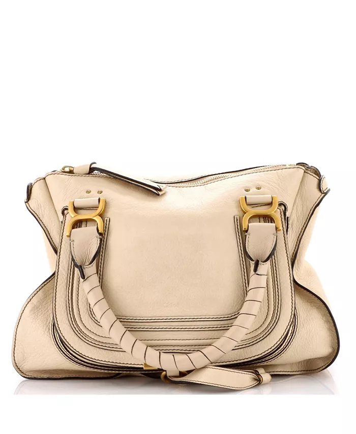 

Средняя кожаная сумка через плечо Marcie Pre-Owned Chloe, коричневый/бежевый