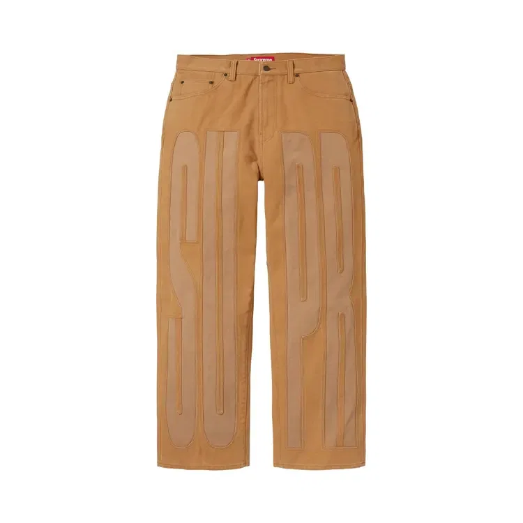 Джинсы багги Supreme Inset Sellout, коричневый